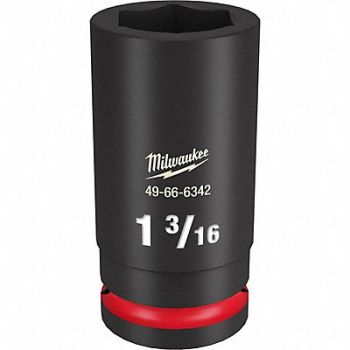 MILWAUKEE Deep Impact Socket Steel 1 3/16, 61DM17