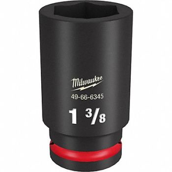 MILWAUKEE Deep Impact Socket Steel 1 3/8, 61DM20