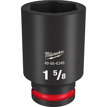 MILWAUKEE Deep Impact Socket Steel 1 5/8, 61DM24