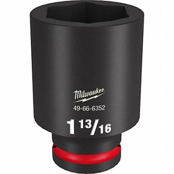 MILWAUKEE Deep Impact Socket Steel 1 13/16, 61DM27