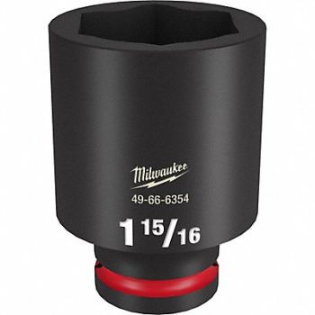 MILWAUKEE Deep Impact Socket Steel 1 15/16, 61DM29