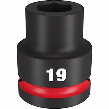 MILWAUKEE Standard Impact Socket Steel 19 mm, 61DM32