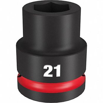 MILWAUKEE Standard Impact Socket Steel 21 mm, 61DM34