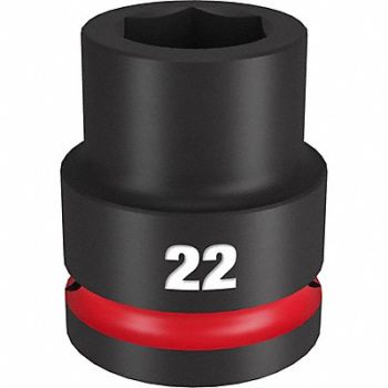 MILWAUKEE Standard Impact Socket Steel 22 mm, 61DM35