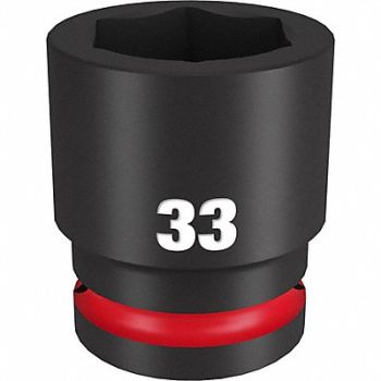 MILWAUKEE Standard Impact Socket Steel 33 mm, 61DM46