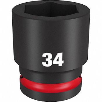 MILWAUKEE Standard Impact Socket Steel 34 mm, 61DM47