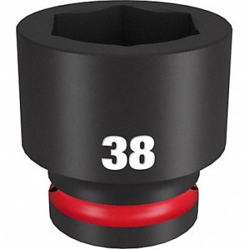 MILWAUKEE Standard Impact Socket Steel 38 mm, 61DM51