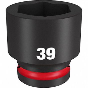 MILWAUKEE Standard Impact Socket Steel 39 mm, 61DM52