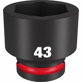 MILWAUKEE Standard Impact Socket Steel 43 mm, 61DM56