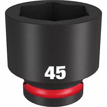 MILWAUKEE Standard Impact Socket Steel 45 mm, 61DM58