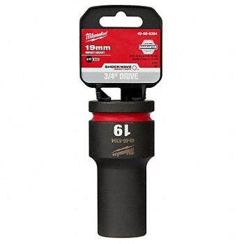 MILWAUKEE Deep Impact Socket Steel 19 mm, 61DM66