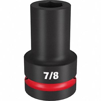 MILWAUKEE Deep Impact Socket Steel 7/8, 61DM98