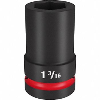 MILWAUKEE Deep Impact Socket Steel 1 3/16, 61DN04