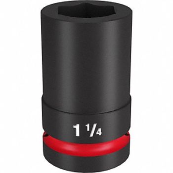 MILWAUKEE Deep Impact Socket Steel 1 1/4, 61DN05