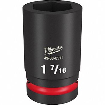 MILWAUKEE Deep Impact Socket Steel 1 7/16, 61DN08