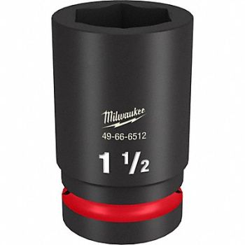 MILWAUKEE Deep Impact Socket Steel 1 1/2, 61DN09