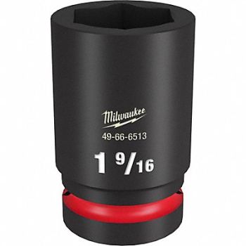 MILWAUKEE Deep Impact Socket Steel 1 9/16, 61DN10