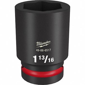 MILWAUKEE Deep Impact Socket Steel 1 13/16, 61DN14