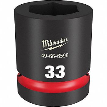 MILWAUKEE Standard Impact Socket Steel 33 mm, 61DN25