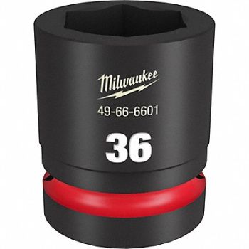 MILWAUKEE Standard Impact Socket Steel 36 mm, 61DN28