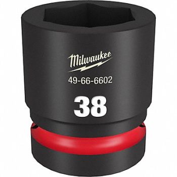 MILWAUKEE Standard Impact Socket Steel 38 mm, 61DN29