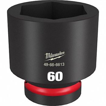 MILWAUKEE Standard Impact Socket Steel 58 mm 1 in, 61DN40