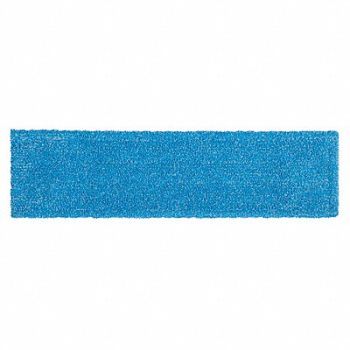 RUBBERMAID COMMERCIAL PRODUCTS Flat Mop Pad Blue Microfiber, 61DR04