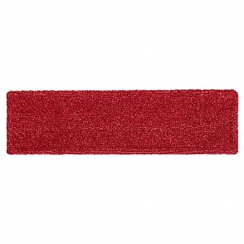 RUBBERMAID COMMERCIAL PRODUCTS Flat Mop Pad Red Microfiber, 61DR06