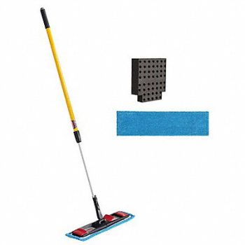 RUBBERMAID COMMERCIAL PRODUCTS Flat Mop Pad Kit 19 1/2 in W Blue, 61DR07