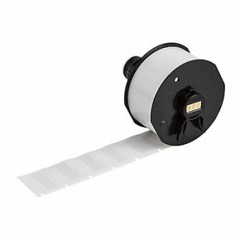 BRADY Precut Label Roll White Matte 1 H 1/2 W, 61DT13