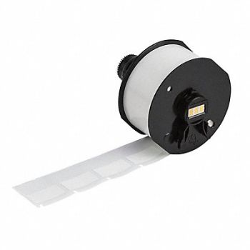 BRADY Label Roll White Vinyl 3/4 H 1/2 W, 61DT16