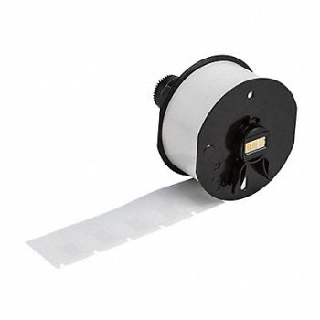 BRADY Label Roll White Vinyl 1-1/4 H 1 W, 61DT19