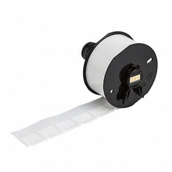 BRADY Label Roll White Vinyl 1-1/4 H 1/2 W, 61DT20