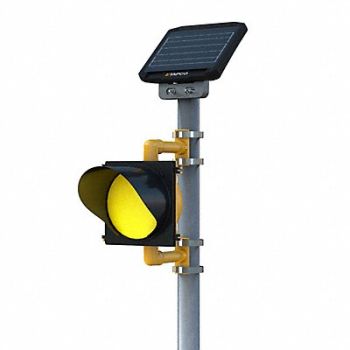 TAPCO Traffic Beacon Amber Yellw Polycarbonate, 61DU25