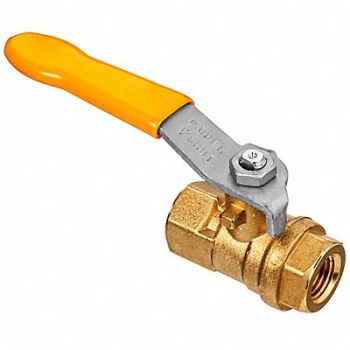USA SEALING Ball Valve Brass Straight, 61DV58