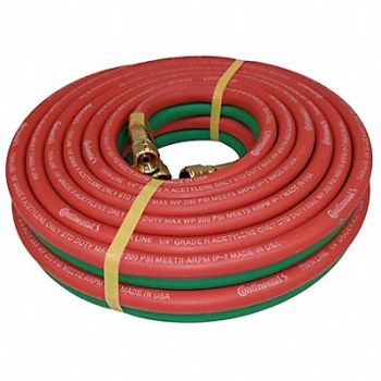 CONTINENTAL Twin Line Welding Hose 1/4 25 ft., 61DV60