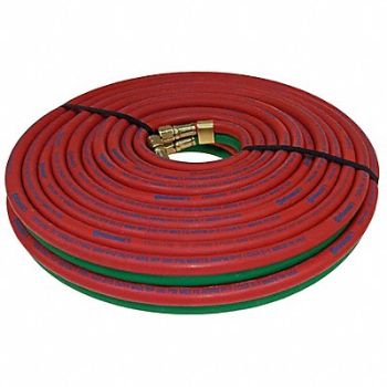 CONTINENTAL Twin Line Welding Hose 1/4 100 ft., 61DV68