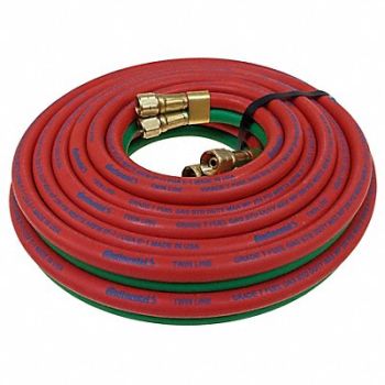 CONTINENTAL Twin Line Welding Hose 3/8 100 ft., 61DV71
