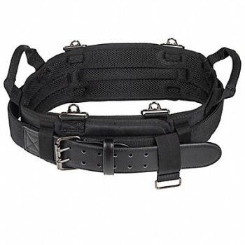 KLEIN TOOLS Black Tool Belt Ballistic Polyester, 61HH67