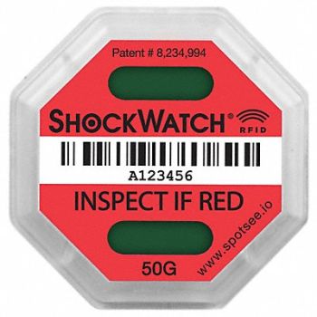 SHOCKWATCH RFID Impact Tag Field-Armable 50G PK100, 61HL50
