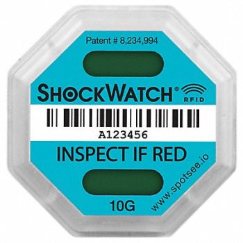 SHOCKWATCH RFID Impact Tag Field-Armable 10G PK100, 61HL54