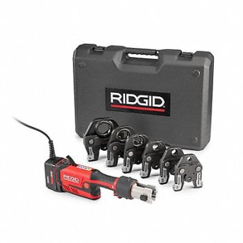 RIDGID Cordless Press Tool Kit Max Pipe Size2in, 61HR13