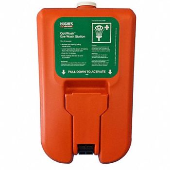 HUGHES SAFETY Eyewash Station Portable Orange PK20, 61HZ57