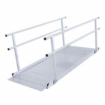 SILVER SPRING Wheelchair Access Ramp w/Handrails, 61KE18