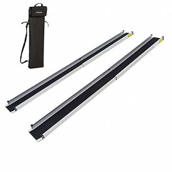 SILVER SPRING Wheelchair Track Ramp 600 lb Load Cap., 61KE56