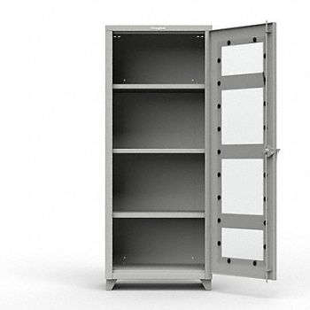 STRONG HOLD Strg Cab 75 x30 x24 DstGry 3Shlv, 61KG26