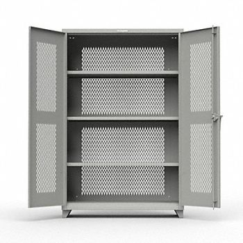STRONG HOLD Strg Cab 72 x48 x24 DstGry 3Shlv, 61KG38