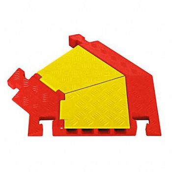 LINEBACKER Cable Protector 4 Channel 1-15/16 ft L, 61KK53