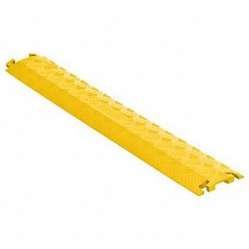FASTLANE Cable Protector 1 Channel 5-3/4 W Yellow, 61KK83