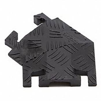 FASTLANE Cable Protector 1 Channel 11-3/4 W Black, 61KK86